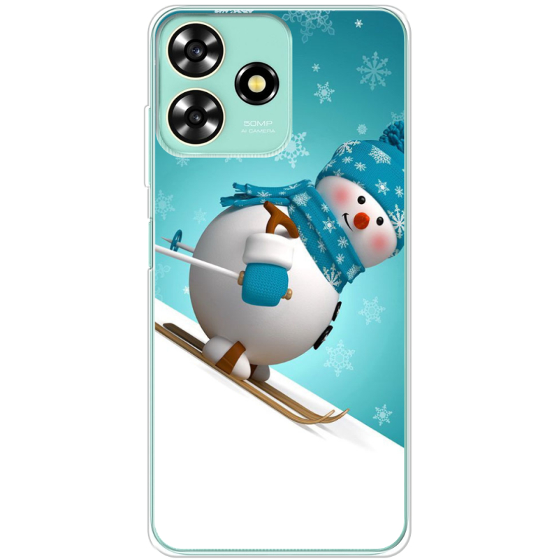 Чехол BoxFace ZTE Blade A73 4G Skier Snowman