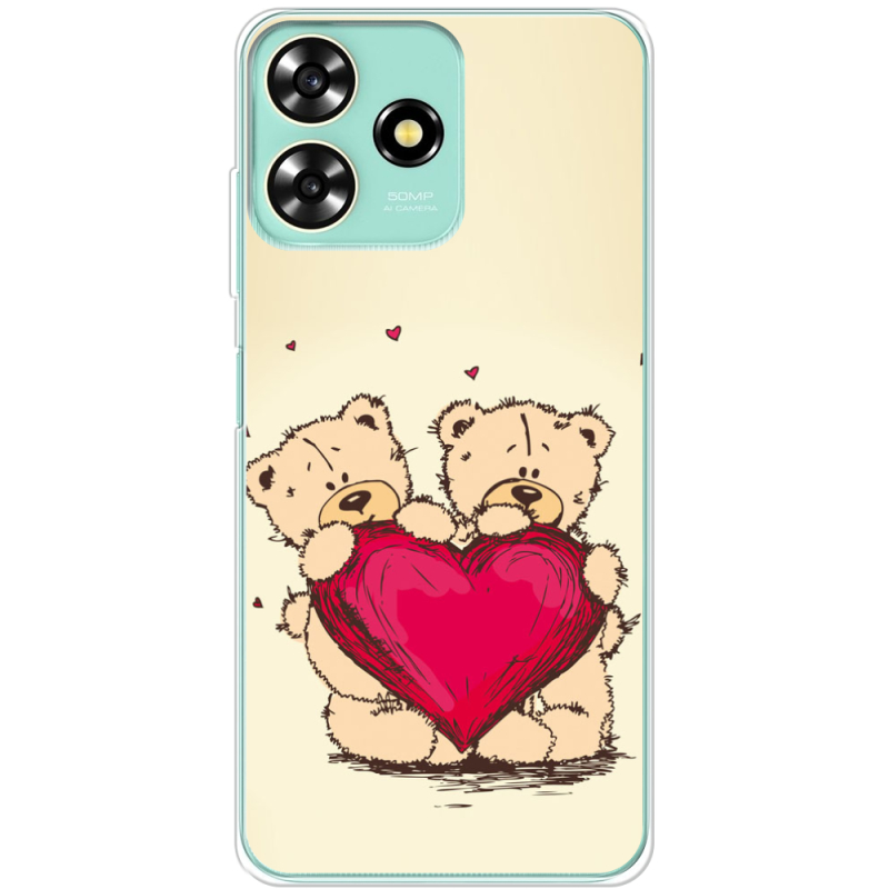 Чехол BoxFace ZTE Blade A73 4G Teddy Bear Love