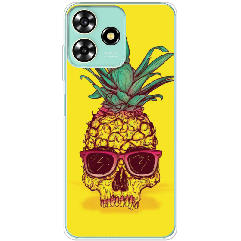 Чехол BoxFace ZTE Blade A73 4G Pineapple Skull