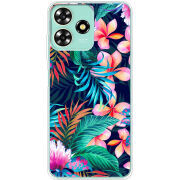 Чехол BoxFace ZTE Blade A73 4G flowers in the tropics
