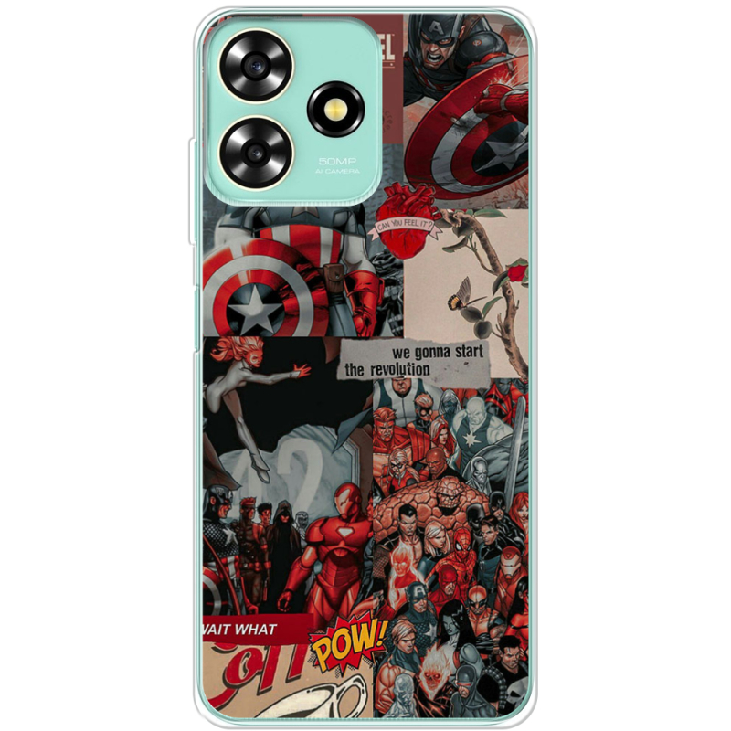 Чехол BoxFace ZTE Blade A73 4G Marvel Avengers