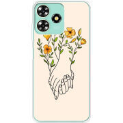 Чехол BoxFace ZTE Blade A73 4G Flower Hands