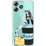 Прозрачный чехол BoxFace ZTE Blade A73 4G City Girl