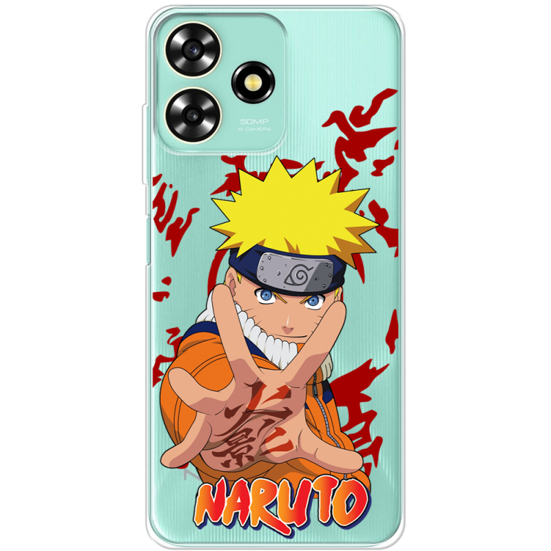 Прозрачный чехол BoxFace ZTE Blade A73 4G Naruto