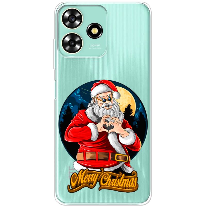 Прозрачный чехол BoxFace ZTE Blade A73 4G Cool Santa