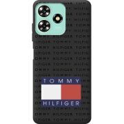 Черный чехол BoxFace ZTE Blade A73 4G Tommy Print