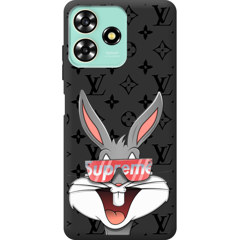 Черный чехол BoxFace ZTE Blade A73 4G looney bunny