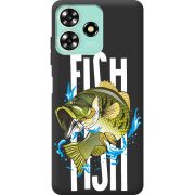 Черный чехол BoxFace ZTE Blade A73 4G Fish