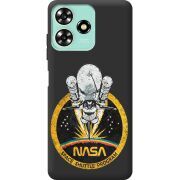 Черный чехол BoxFace ZTE Blade A73 4G NASA Spaceship