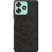 Черный чехол BoxFace ZTE Blade A73 4G Chinese Dragon