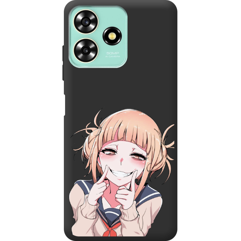 Черный чехол BoxFace ZTE Blade A73 4G Himiko Toga Smile