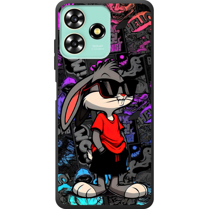 Черный чехол BoxFace ZTE Blade A73 4G Малий вухань