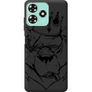 Черный чехол BoxFace ZTE Blade A73 4G Bear King