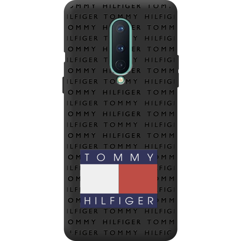 Черный чехол BoxFace OnePlus 8 Tommy Print