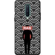 Черный чехол BoxFace OnePlus 8 Man Pattern