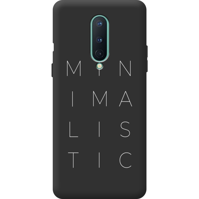 Черный чехол BoxFace OnePlus 8 Minimalistic