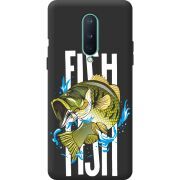 Черный чехол BoxFace OnePlus 8 Fish