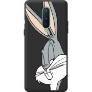 Черный чехол BoxFace OnePlus 8 Lucky Rabbit