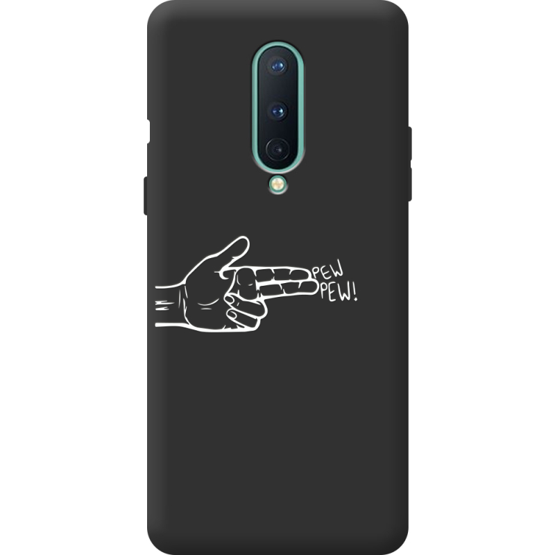 Черный чехол BoxFace OnePlus 8 Pew Pew