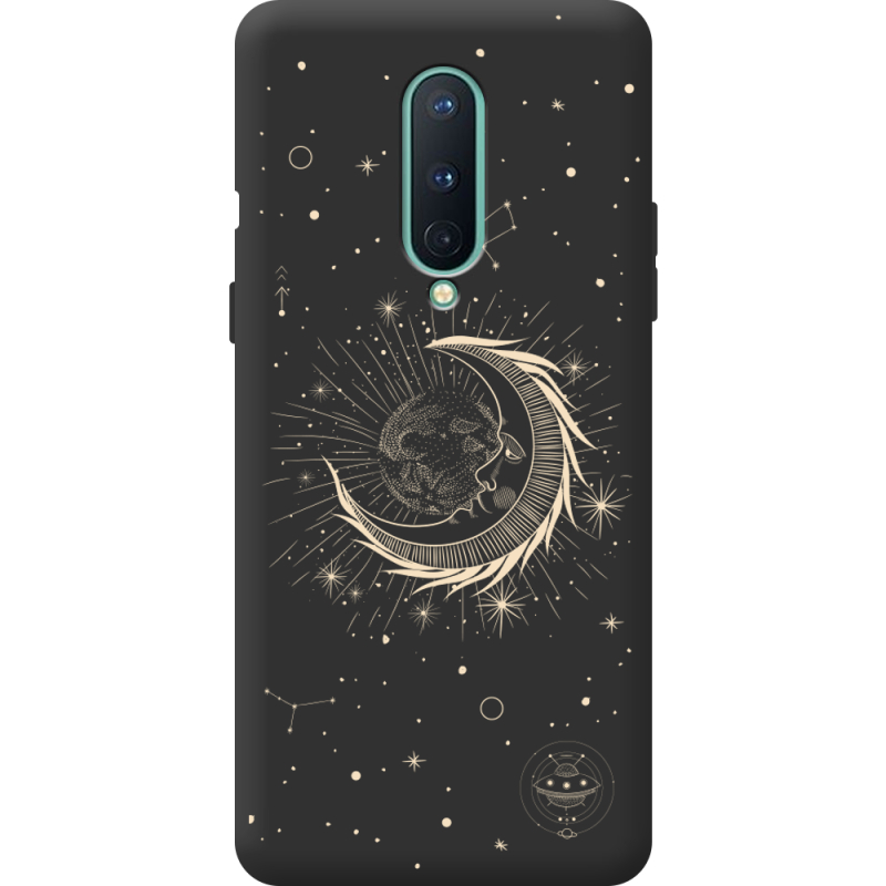 Черный чехол BoxFace OnePlus 8 Moon