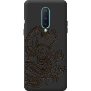 Черный чехол BoxFace OnePlus 8 Chinese Dragon