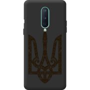 Черный чехол BoxFace OnePlus 8 Ukrainian Trident