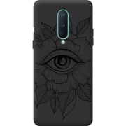 Черный чехол BoxFace OnePlus 8 Eye