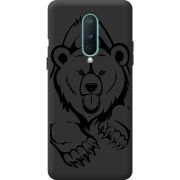Черный чехол BoxFace OnePlus 8 Grizzly Bear