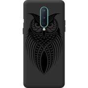Черный чехол BoxFace OnePlus 8 Owl
