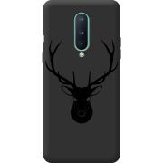 Черный чехол BoxFace OnePlus 8 Deer