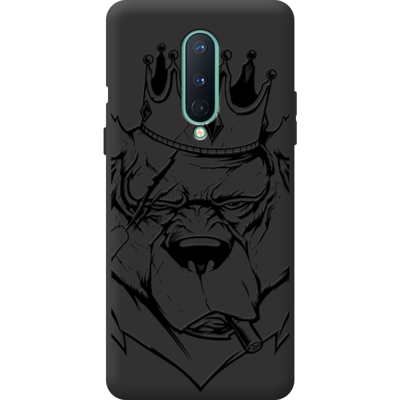 Черный чехол BoxFace OnePlus 8 Bear King