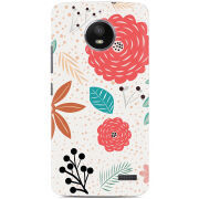 Чехол Uprint Motorola Moto E XT1762 Line Flowers