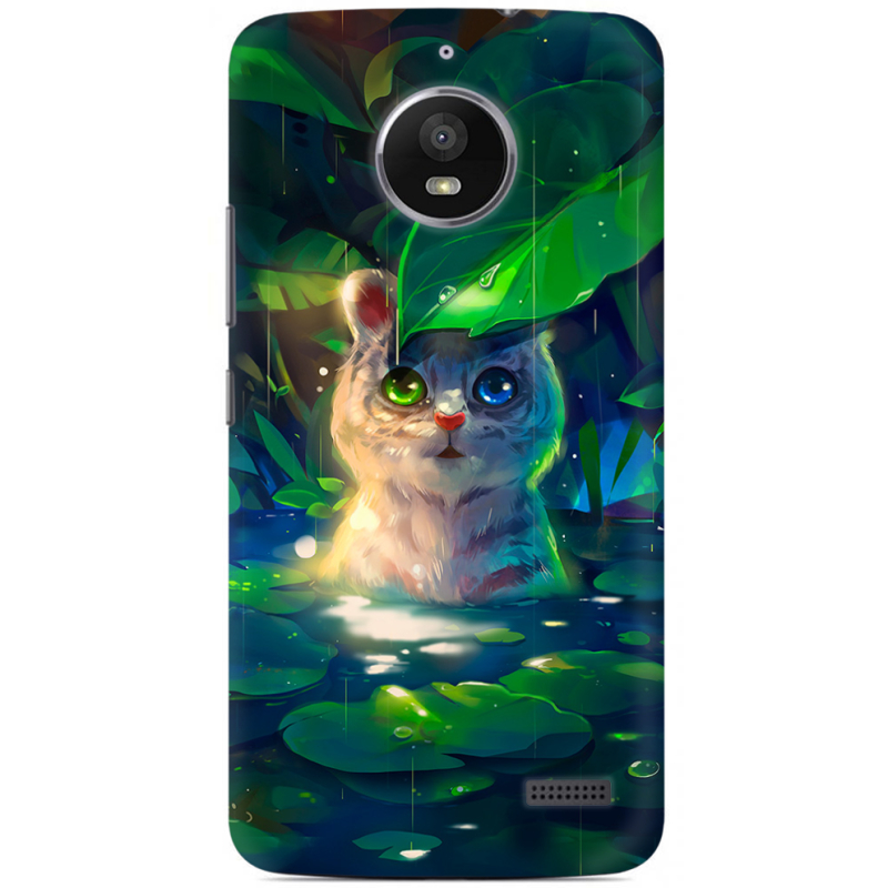 Чехол Uprint Motorola Moto E XT1762 White Tiger Cub