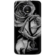 Чехол Uprint Motorola Moto E XT1762 Black and White Roses