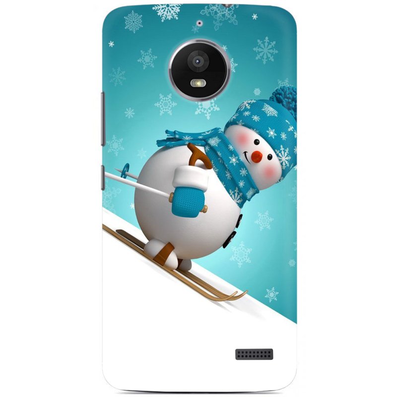 Чехол Uprint Motorola Moto E XT1762 Skier Snowman