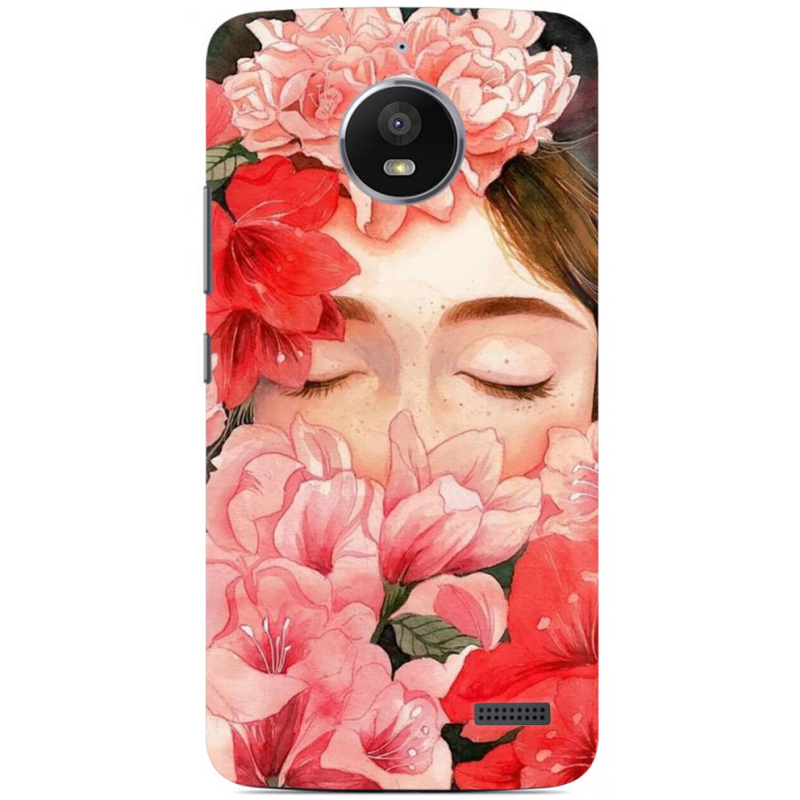 Чехол Uprint Motorola Moto E XT1762 Girl in Flowers