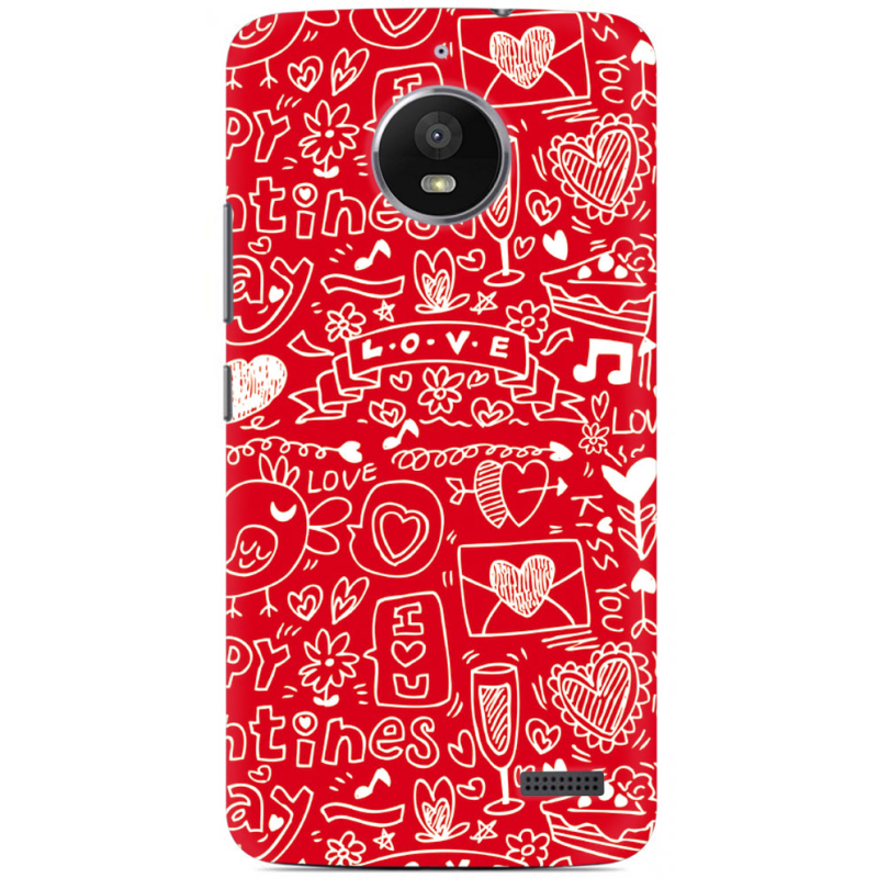 Чехол Uprint Motorola Moto E XT1762 Happy Valentines