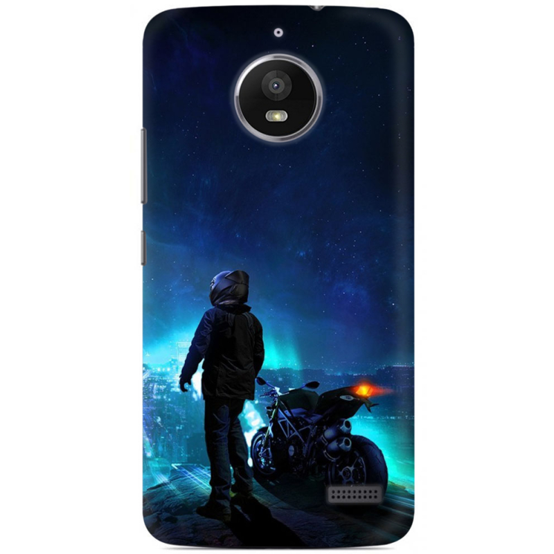 Чехол Uprint Motorola Moto E XT1762 Motorcyclist