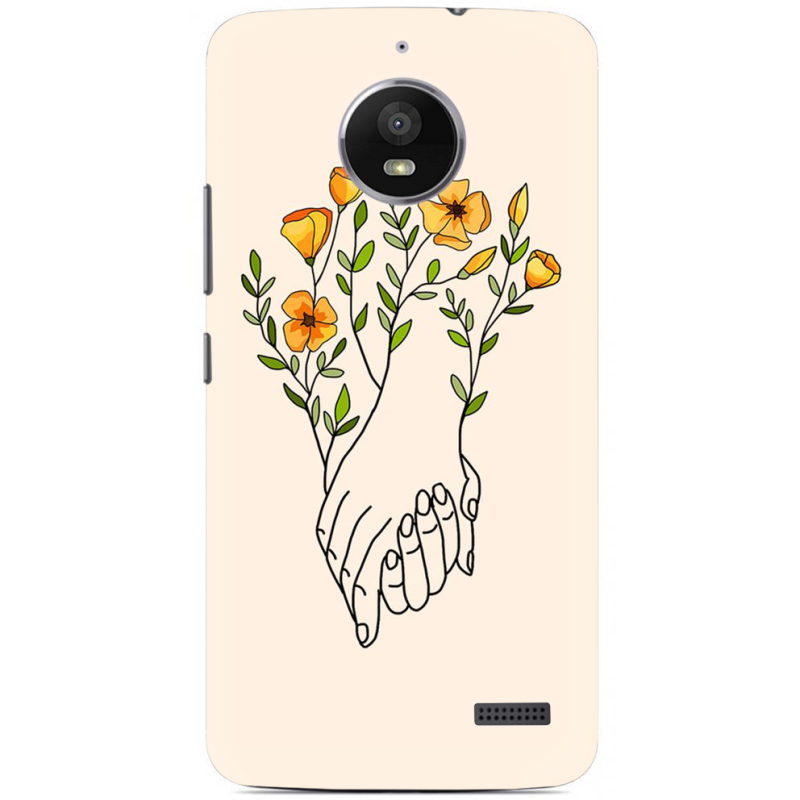 Чехол Uprint Motorola Moto E XT1762 Flower Hands