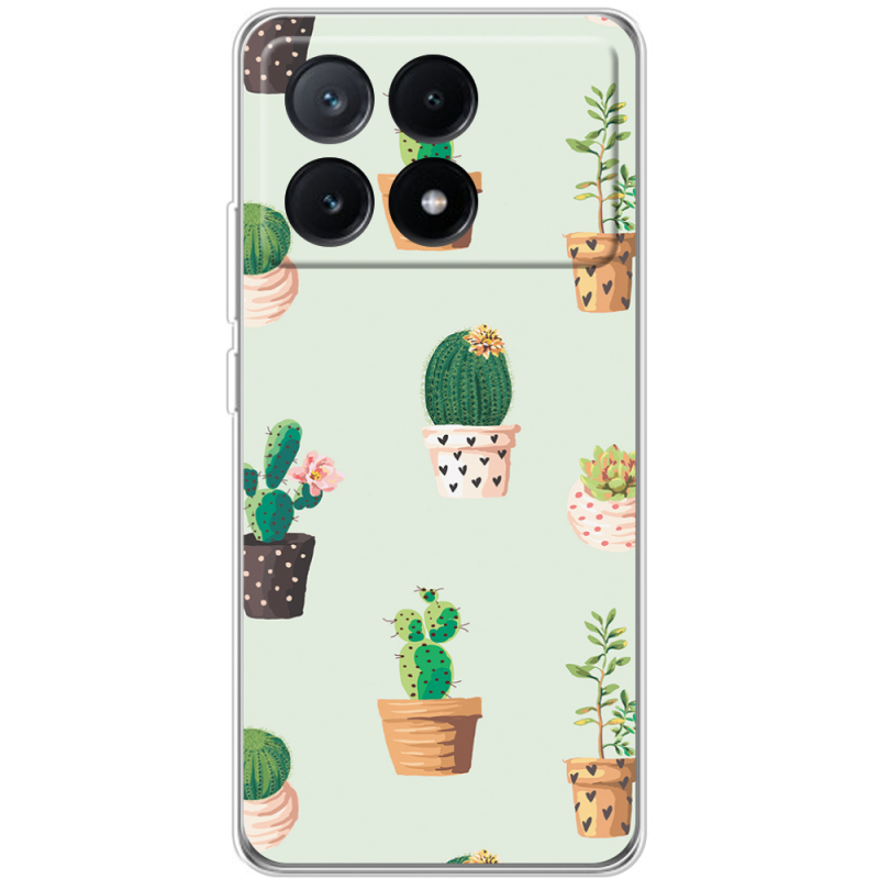 Чехол BoxFace Xiaomi Poco X6 Pro 5G L-green Cacti