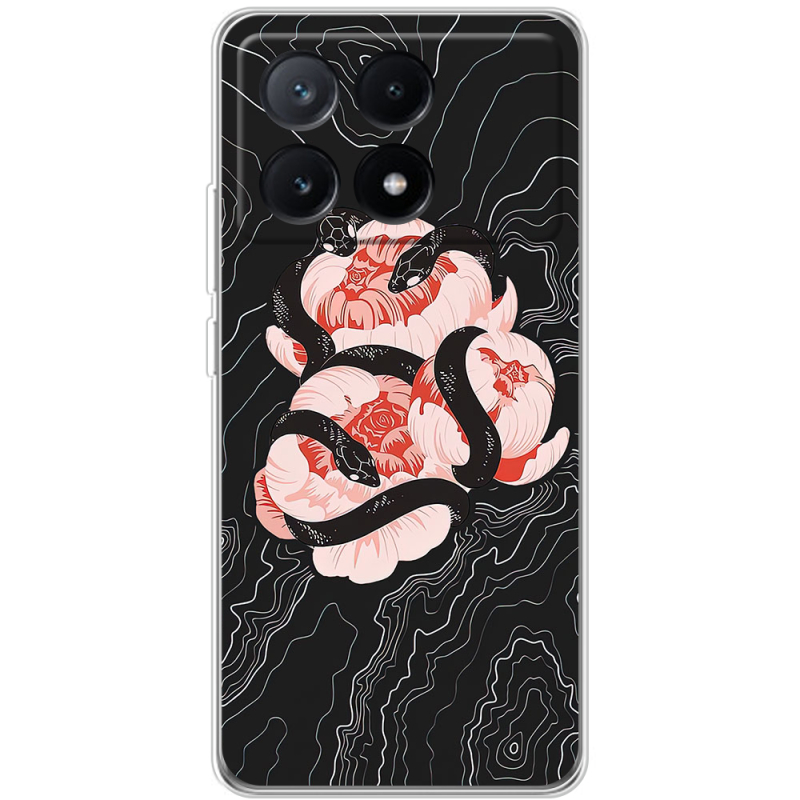 Чехол BoxFace Xiaomi Poco X6 Pro 5G Snake Rose