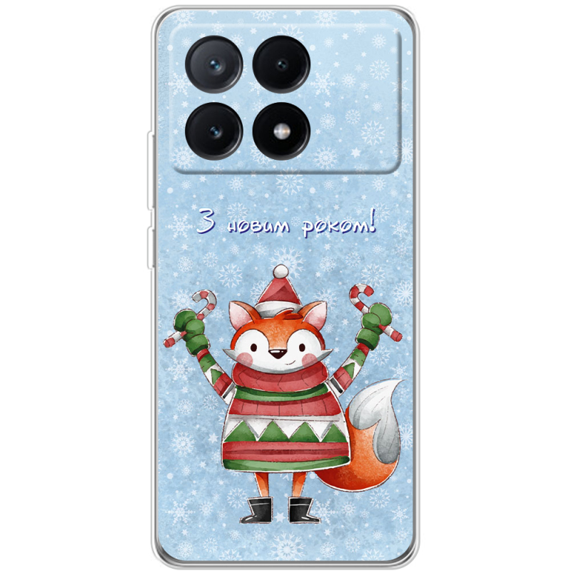 Чехол BoxFace Xiaomi Poco X6 Pro 5G Fox З новим роком!