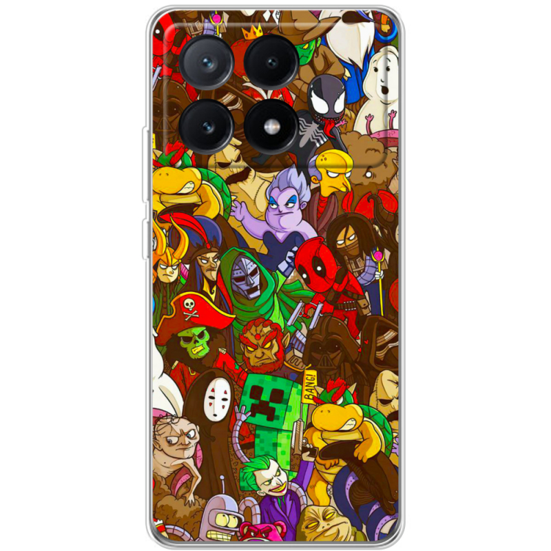 Чехол BoxFace Xiaomi Poco X6 Pro 5G Злодеи