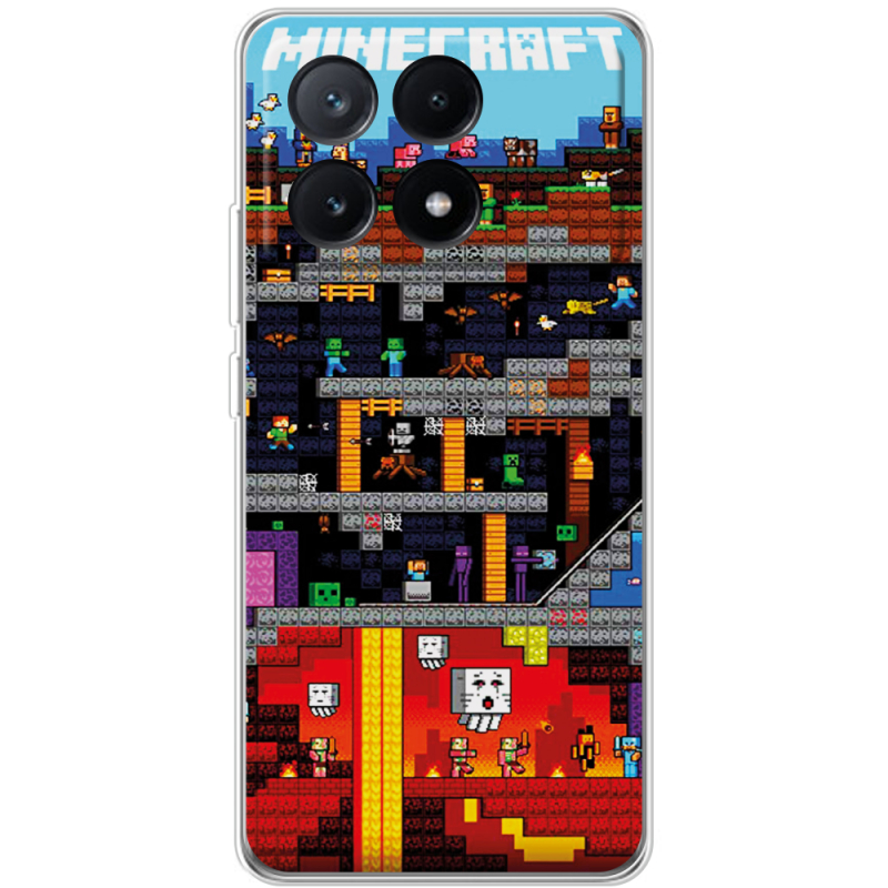 Чехол BoxFace Xiaomi Poco X6 Pro 5G Minecraft Lode Runner