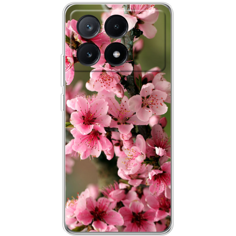 Чехол BoxFace Xiaomi Poco X6 Pro 5G Вишневые Цветы