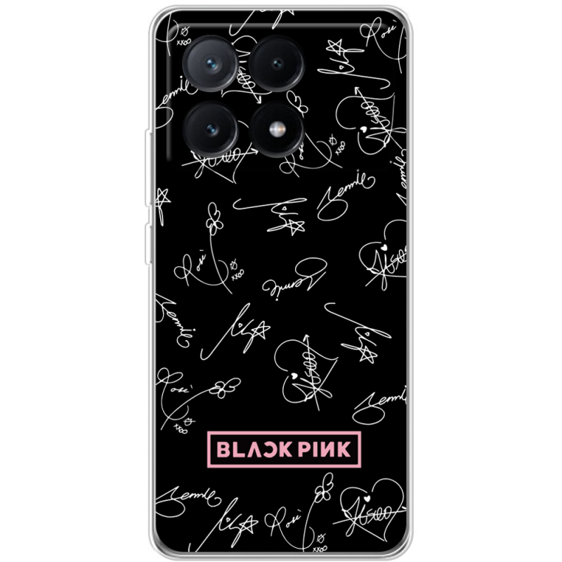 Чехол BoxFace Xiaomi Poco X6 Pro 5G Blackpink автограф