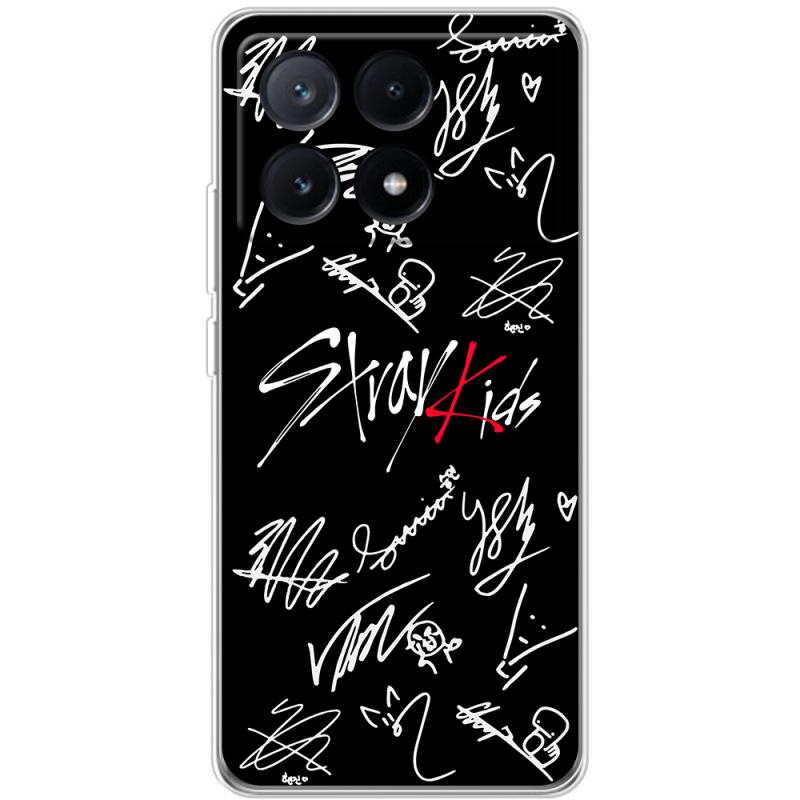 Чехол BoxFace Xiaomi Poco X6 Pro 5G Stray Kids автограф