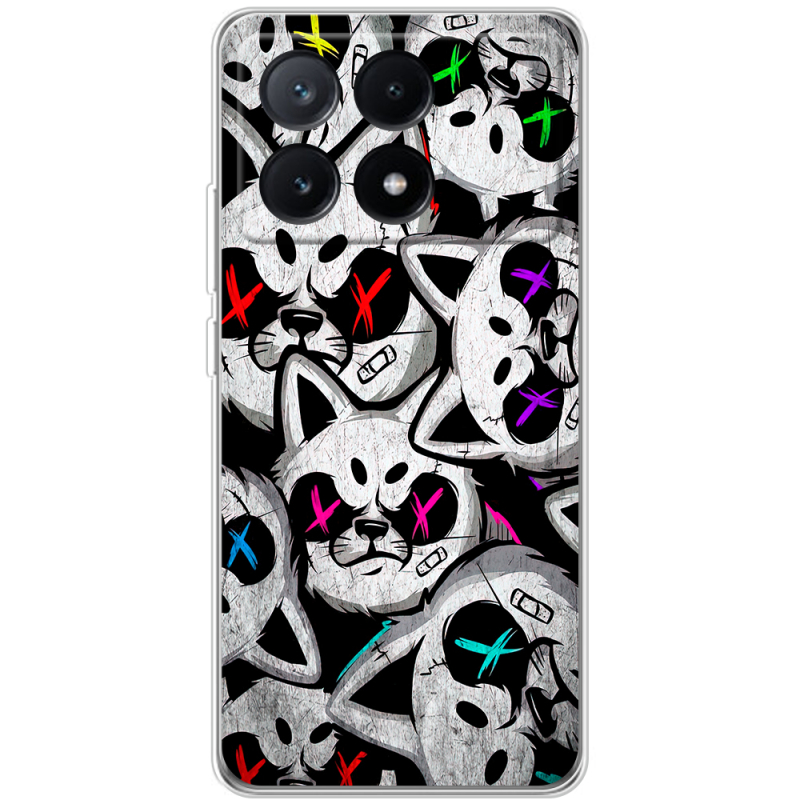 Чехол BoxFace Xiaomi Poco X6 Pro 5G Monster meow