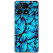 Чехол BoxFace Xiaomi Poco X6 Pro 5G лазурные бабочки