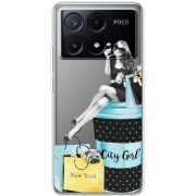 Прозрачный чехол BoxFace Xiaomi Poco X6 Pro 5G City Girl